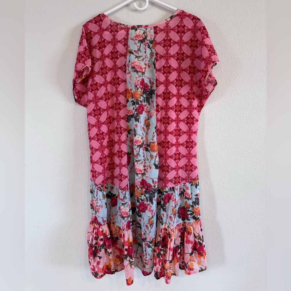 Sundance Women’s Boho Multicolor Patchwork Dress - image 2